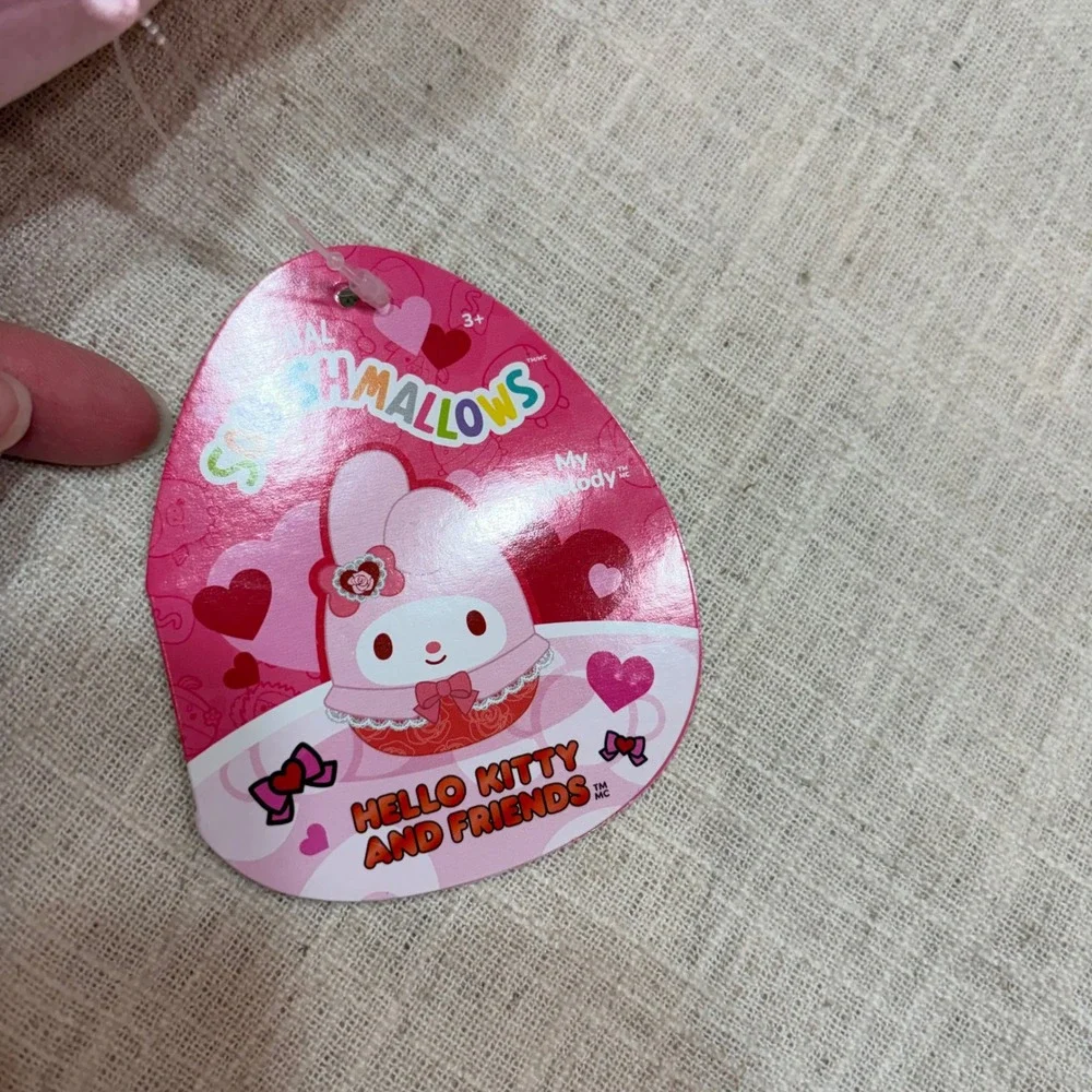 Squishmallows‎ Sanrio My Melody Pink Rose Lace Plush 5 inch SQSN01572 NWT 2024